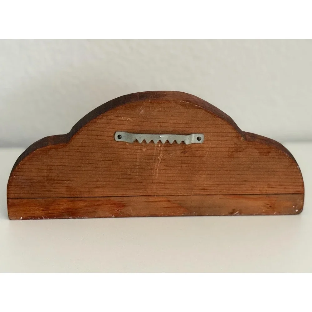 Vintage Wooden Key Holder Wall Rack 8 Peg Pink Heart Cottagecore